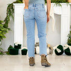 

VERVET by&nbsp;Flying Monkey Jeans


Meet your new everyday denim. The Smartest Mid Rise Straight Crop Jeans are made with soft comfort stretch for a fit that moves with you. Designed with a flattering mid rise, lightly distressed details, and a clean raw hem, these medium-wash straight legs give you that easy, timeless look. Finished with a cropped length for a modern touch, they’re the perfect pair for any season.&nbsp;

Color Name: Smartest
Color: Medium Blue
Cut: Cropped Straight Leg, 27" Inseam*
Rise