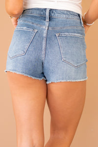 Masterful Super High Rise Button Up Stretch Shorts