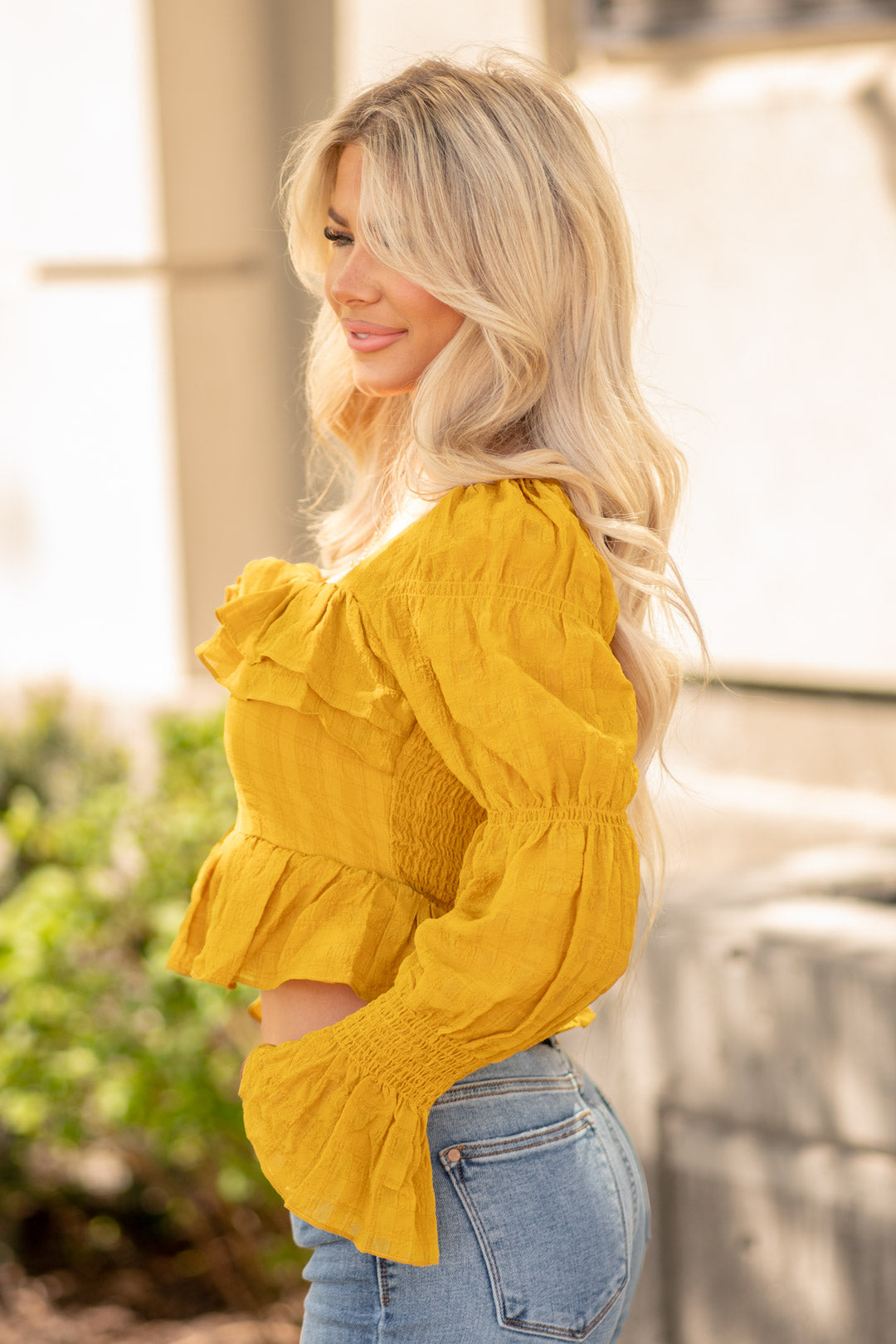 peplum long sleeve