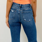 Lovervet by VERVET&nbsp;

Sleek and flattering, this high-rise bootcut features a seamless waistband for a smooth, polished fit. The clean cut raw hem and full-length silhouette create an effortlessly elongating look. Made with comfort stretch denim, these jeans offer all-day ease while holding their shape. A refined everyday style that pairs perfectly with everything from tees to tailored layers.

Color Name: Diantha
Color: Medium Blue Wash
Cut: Boot Cut, 33" Inseam*
Rise: High-Rise, 10" Front Rise*
Leg Op