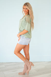 Curvy Herby Ripped High Rise Shorts