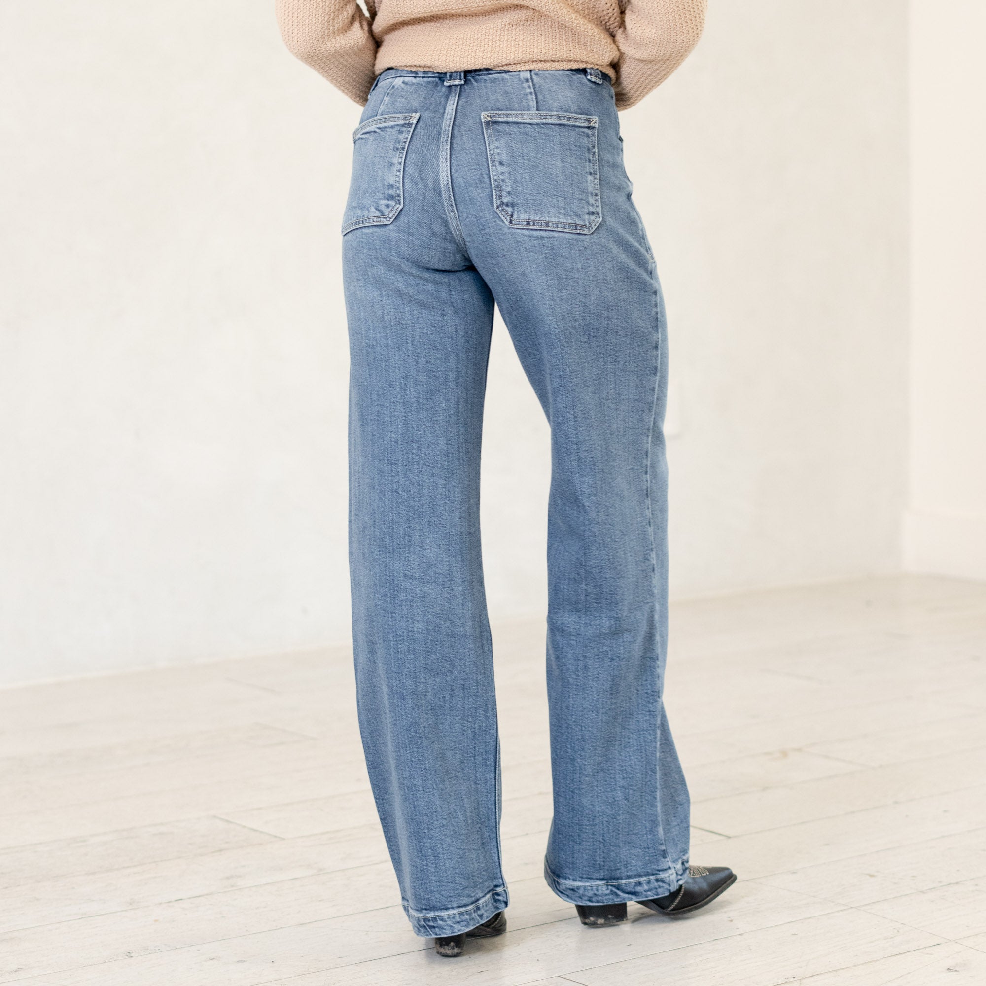 KanCan Jeans Astra High Rise Wide Leg KC9396M – American Blues
