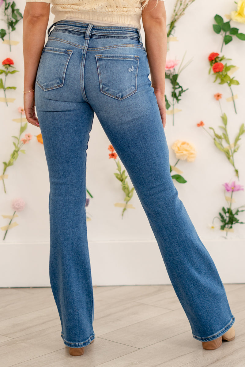 KanCan Jeans Kiera Mid Rise Boot Cut – American Blues