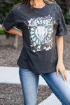 Long Horn Turquoise Pendant Graphic Tee