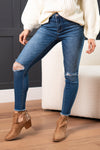 Blue Canon High Rise Distressed Skinny