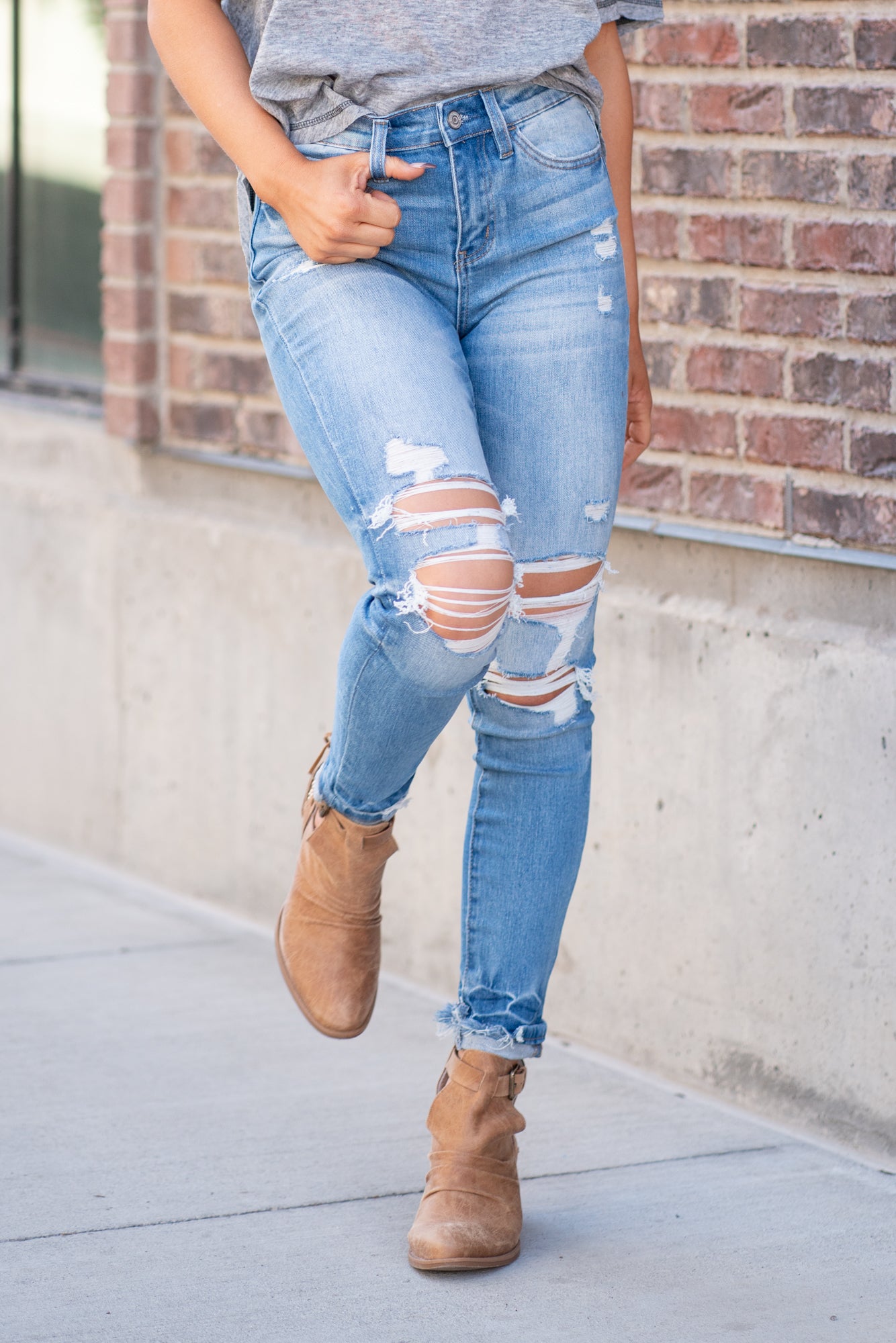 Flying Monkey Jeans | Nostalgic High Rise Ankle Skinny with