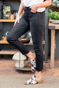 Jane Mid Rise Tapered Jeans