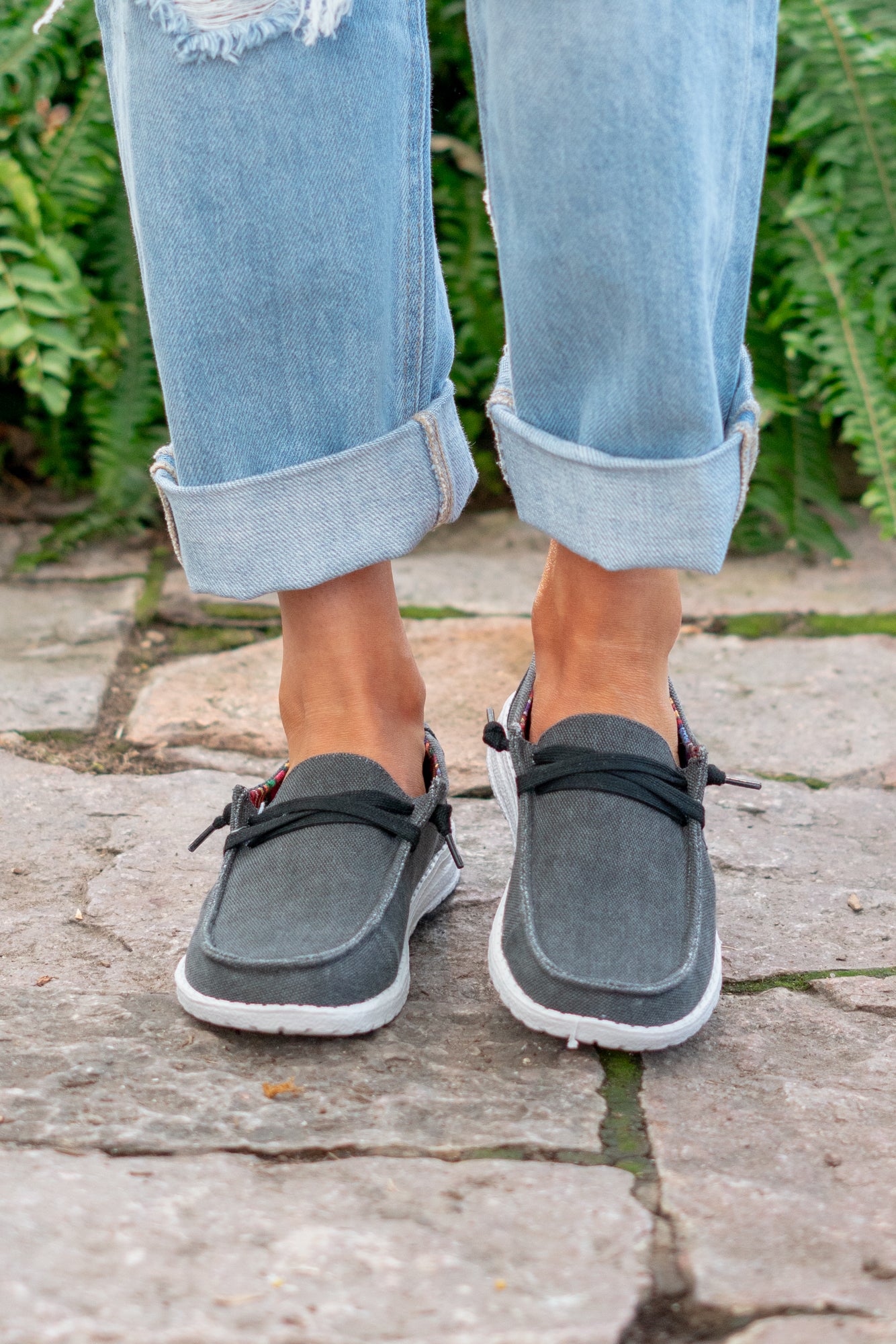 Boat Shoes | Gyspy Jazz by Very G  These boat shoes from Gyspy Jazz are comfortable and bold. Style Name: Holly 5 Color: Black Cut: Boat  Rubber Sole Style #: GJSP0302-Black Contact us for any additional measurements or sizing. 