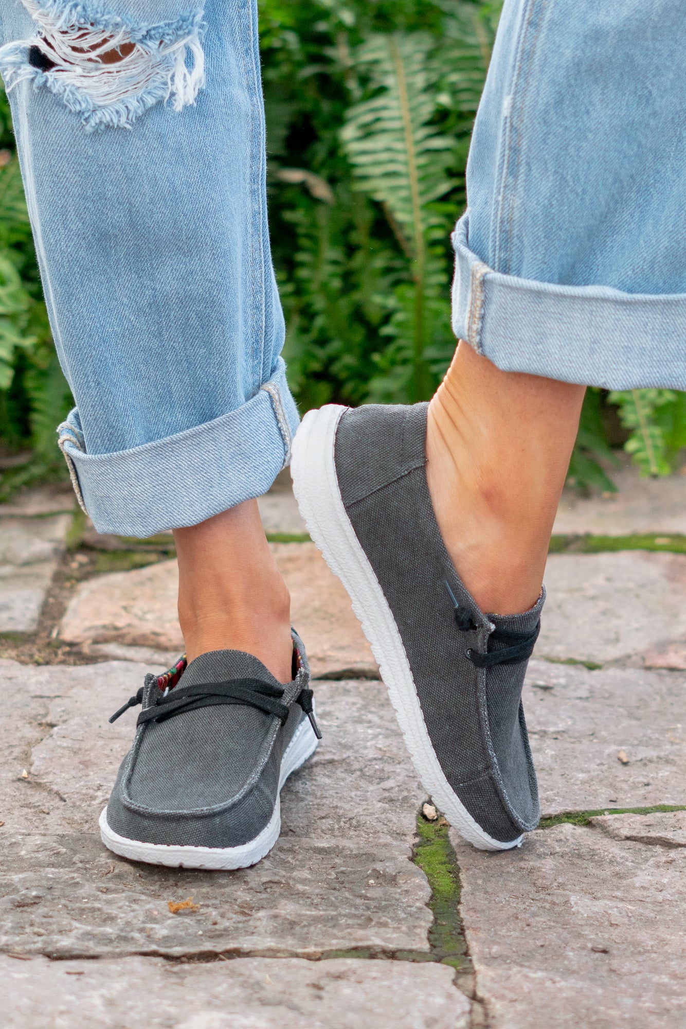 Boat Shoes | Gyspy Jazz by Very G  These boat shoes from Gyspy Jazz are comfortable and bold. Style Name: Holly 5 Color: Black Cut: Boat  Rubber Sole Style #: GJSP0302-Black Contact us for any additional measurements or sizing. 