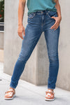 Denim by Zenana   Color: Medium Blue Wash  Cut: Skinny Fit, 28" Inseam*  Rise: High-Rise, 10.25" Front Rise* 93% COTTON 5% POLYESTER 2% SPANDEX Fly: Zipper Style #: DPP-1720MM Contact us for any additional measurements or sizing.   *Measured on the smallest size, measurements may vary by size.  