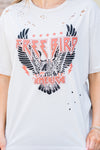 Free Bird Red Eagle Graphic Tee - Light Khaki