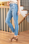 Twilling High Rise Ankle Skinny