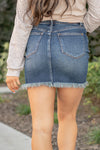 Judy Blue Jeans Color: Medium Blue Skirt  Cut: Shorts, 4" Inseam* Rise:  High Rise 10" Front Rise* Cotton Blend Stitching: Classic   Fly: Zipper Fly Style #: JB2801-pl | 2801-pl Contact us for any additional measurements or sizing.  *Measured on the smallest size, measurements may vary by size.