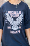 World Tour Dreamer Vintage Eagle Graphic Tee