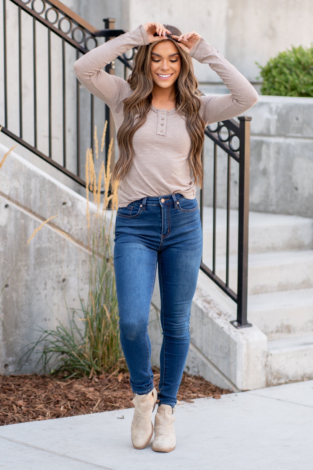 KanCan Jeans Collection: Core Style  Color: Dark Blue Wash Cut: Skinny, 30" Inseam* Rise: High Rise, 10.5" Front Rise* COTTON 66%, POLYESTER 33%, SPANDEX 1% Stitching: Classic Fly: Zipper  Style #: KC11253D Contact us for any additional measurements or sizing.    *Measured on the smallest size, measurements may vary by size. 