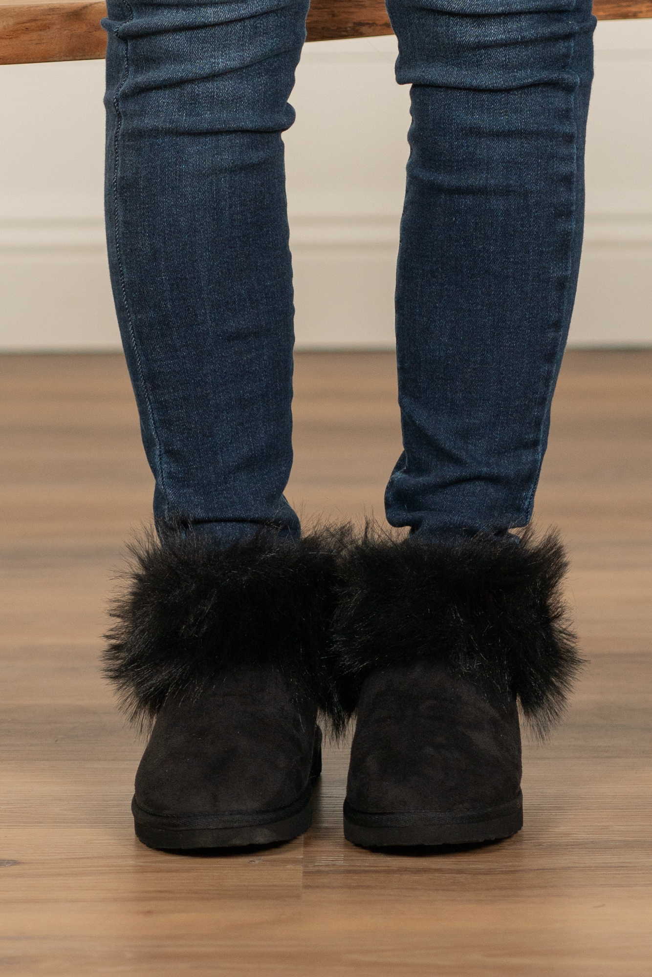 Booties | Very G  These boots from Very G are perfect to wear all winter your favorite jeans.  Style Name: Frost Color: Black Cut: Slip-On Rubber Sole Style #: VGLB0305-Black Contact us for any additional measurements or sizing.   