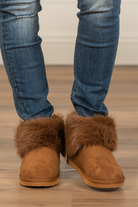 Booties | Very G  These boots from Very G are perfect to wear all winter your favorite jeans.  Style Name: Frost Color: Black Cut: Slip-On Rubber Sole Style #: VGLB0305-GreyLeopard Contact us for any additional measurements or sizing.   