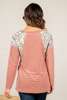 BiBi   Throw on for an easy casual look with your favorite jeans this fall.   Color: Marsala   Neckline: Round Sleeve: Long Style #: BT1865 Contact us for any additional measurements or sizing.       