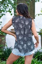 Ces Femme   Color: Black Round Neckline Sleeveless Flutter Sleeved 100% Polyester Style #: TT3612PW-Black Contact us for any additional measurements or sizing.  