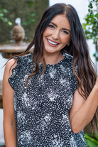 Ces Femme   Color: Black Round Neckline Sleeveless Flutter Sleeved 100% Polyester Style #: TT3612PW-Black Contact us for any additional measurements or sizing.  