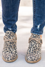 Booties | Very G  These booties from Very G are perfect to wear with your favorite jeans this is fall.  Style Name: Spartan  Color: Leopard Cut: Zip On Bootie   Rubber Sole Style #: VGLB0264-leopard  Contact us for any additional measurements or sizing.