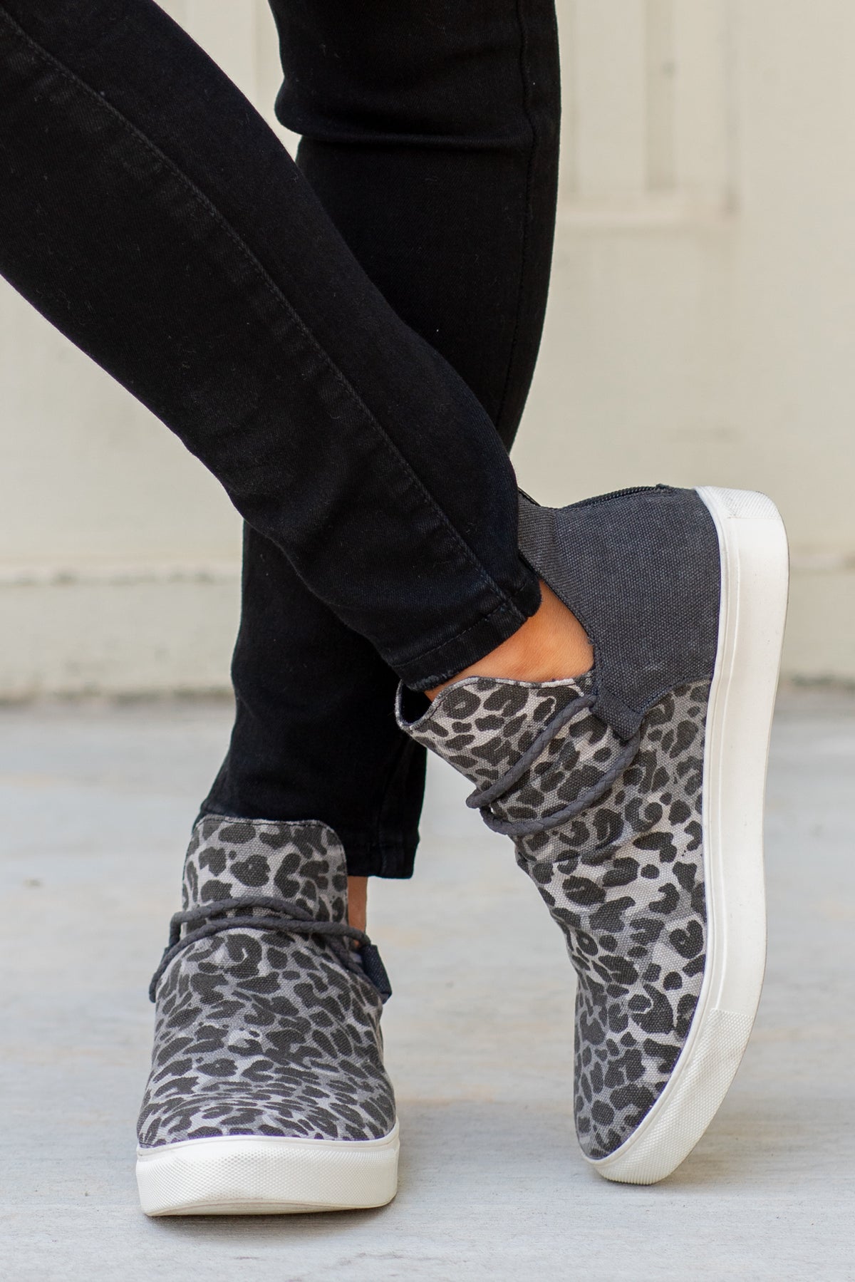 Sneakers | Very G  These sneakers from Very G are comfortable and bold. Style Name: Survivor Color: Leopard  Cut: Zip On Sneakers  Rubber Sole Style #: VGSP0080-Leopard Contact us for any additional measurements or sizing.   