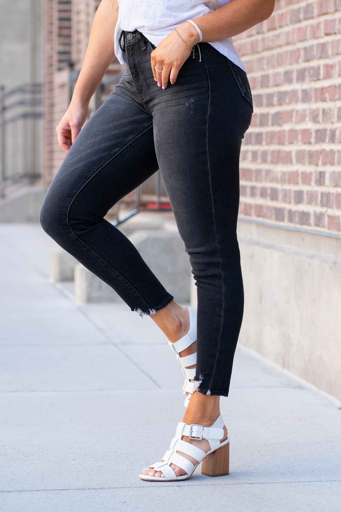 I know skinny jeans are out (funny to see today's top post being from  another fellow skinny-jean lover). Where can I change to stay relevant  while keeping my tall boots on? Not