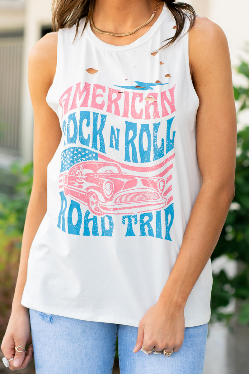 Zutter | American T Roll Rock Blues Graphic and – Shirt F432-1620 Distressed American