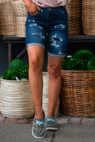 Judy Blue Jeans Color: Dark Blue Shorts   Cut: Bermudas Shorts, 8.5" Inseam  Rise: 10.5" Front Rise 91% COTTON,7% POLYESTER,2% RAYON Stitching: Classic  Fly: Zipper Fly Style #: JB150115-DK-PL | 150115-DK-PL Contact us for any additional measurements or sizing.  *Measured on the smallest size, measurements may vary by size. 