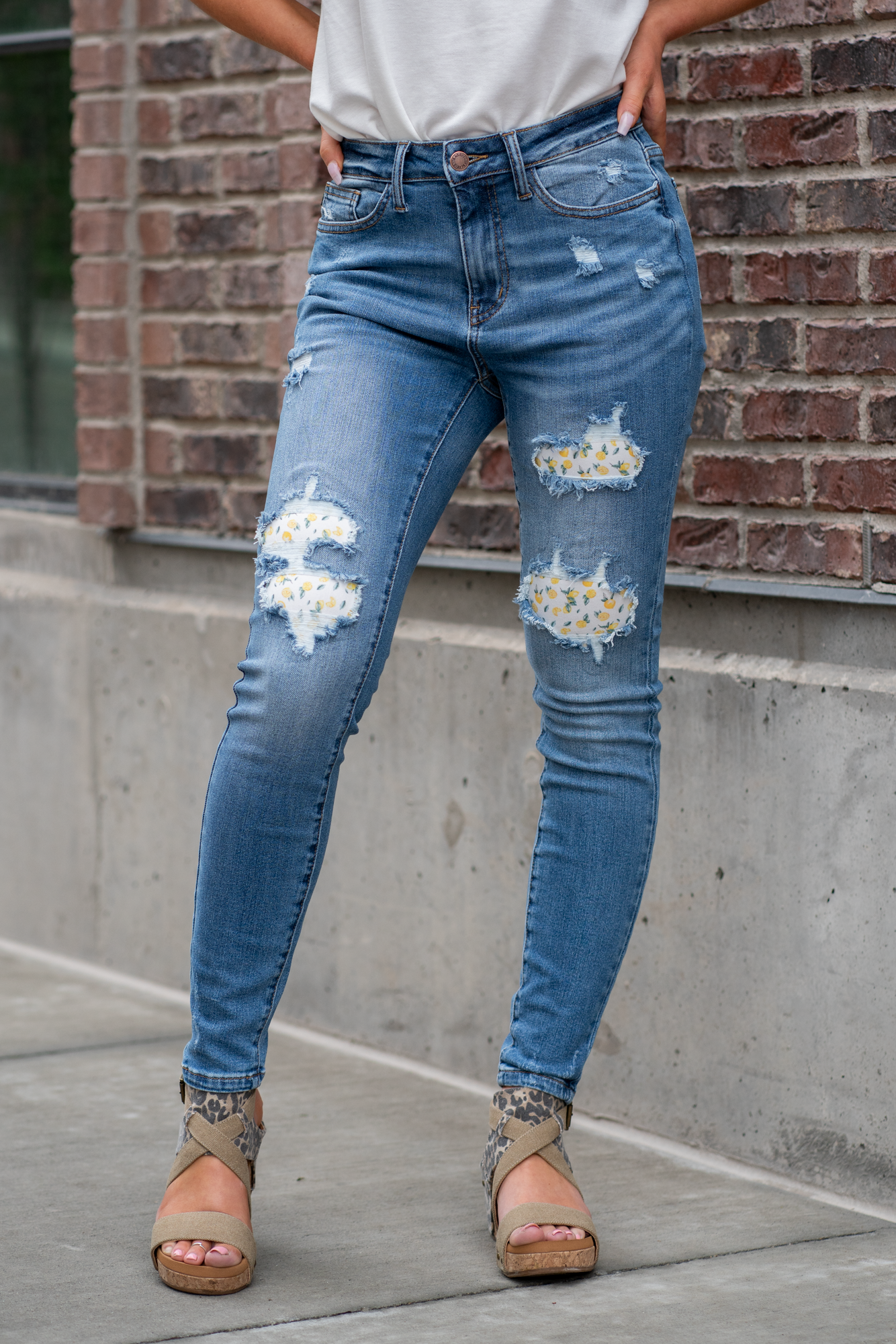 Judy Blue Long Inseam Distressed Jeans