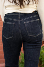 Judy Blue  Don't be afraid to wear high-waisted jeans, especially these mom fit. With indigo rinse, these jeans will wash to your wear. Embellished with a JB signature coin pocket.  Color: Indigo Cut: Skinny, 28" Inseam Rise: High Rise, 11" Front Rise Material: 92% COTTON,7% POLYESTER, 1% SPANDEX Machine Wash Separately In Cold Water Stitching: Classic Fly: Zipper Style #: JB88273 , 88273 Contact us for any additional measurements or sizing.