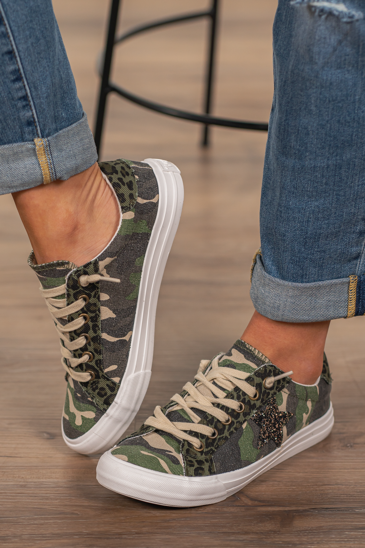 Vintage Styled Sneakers | Very G  These sneakers from Gyspy Jazz are comfortable and bold. Style Name: Cosmic 2 Color: Camo Cut: Sneakers  Rubber Sole Style #: VGSP0126-Sneakers Contact us for any additional measurements or sizing. 