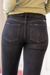 KanCan Jeans  Collection: Core Style  Flare, 34" Inseam* High Rise, 8.5" Front Rise* Dark Grey Wash  COTTON 94% POLYESTER 5% SPANDEX 1% Fly: Exposed Button Fly Style #: KC6327DG Contact us for any additional measurements or sizing.  *Measured on the smallest size, measurements may vary by size.