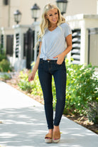 Judy Blue Collection: Summer 2020 Color: Dark Wash Cut: Skinny, 29" Inseam  Rise: Mid Rise. 8.75" Front Rise Material: 59% RAYON 17% POLYESTER 23% COTTON 1% SPANDEX Machine Wash Separately In Cold Water Stitching: Classic Fly: Zipper Style #: JB8376 / 8376