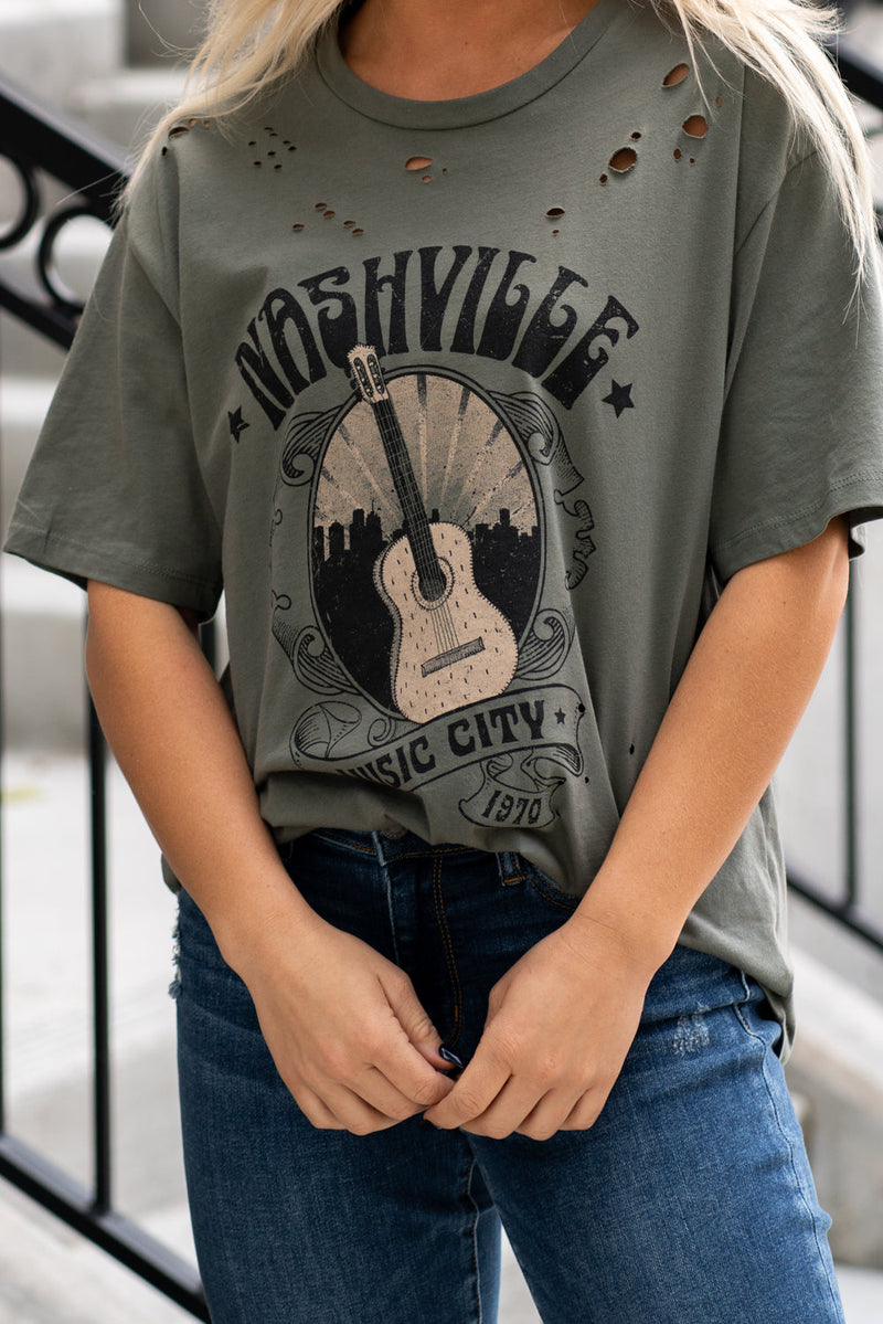 Zutter | Nashville Music City Graphic T Shirt F525-1672 – American Blues